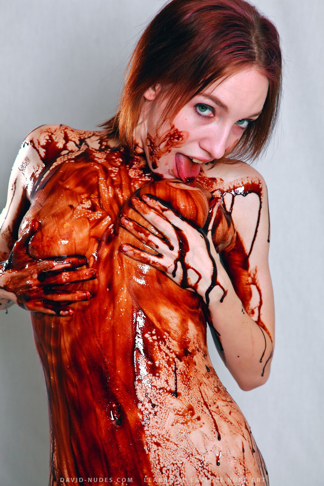 Chocolate Syrup Pussy Feast » David Nudes Free Nude Pictures