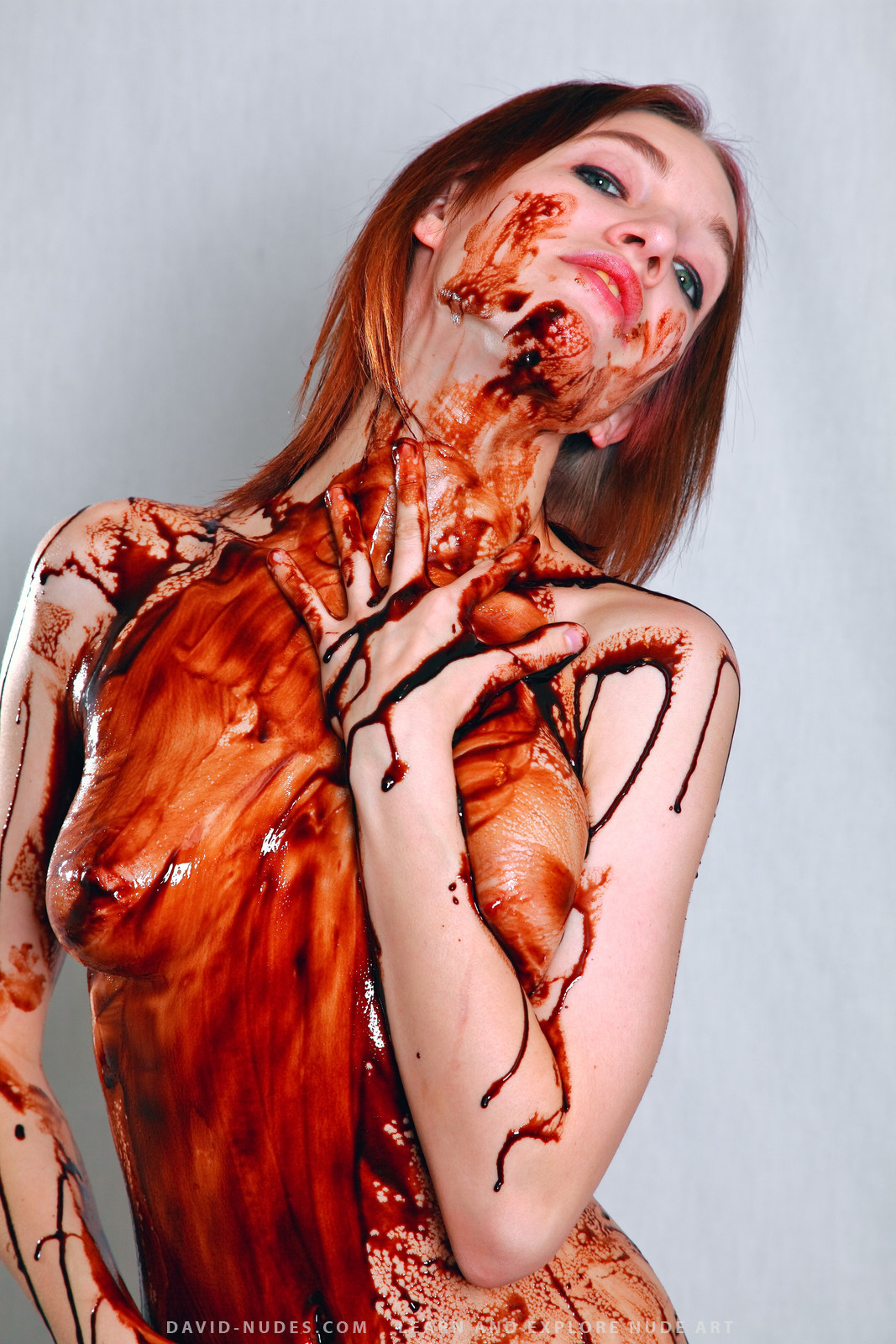 Chocolate Syrup Pussy Feast » David Nudes Free Nude Pictures